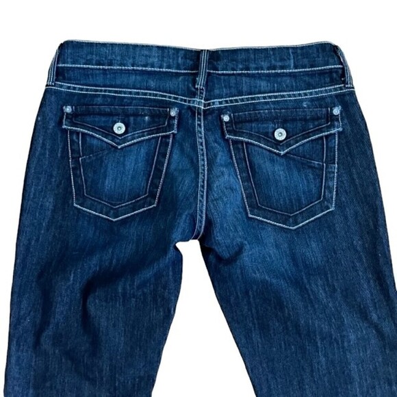 James Jeans Mid Rise Boot Cut Dry Aged Denim Size 31 - Picture 5 of 6